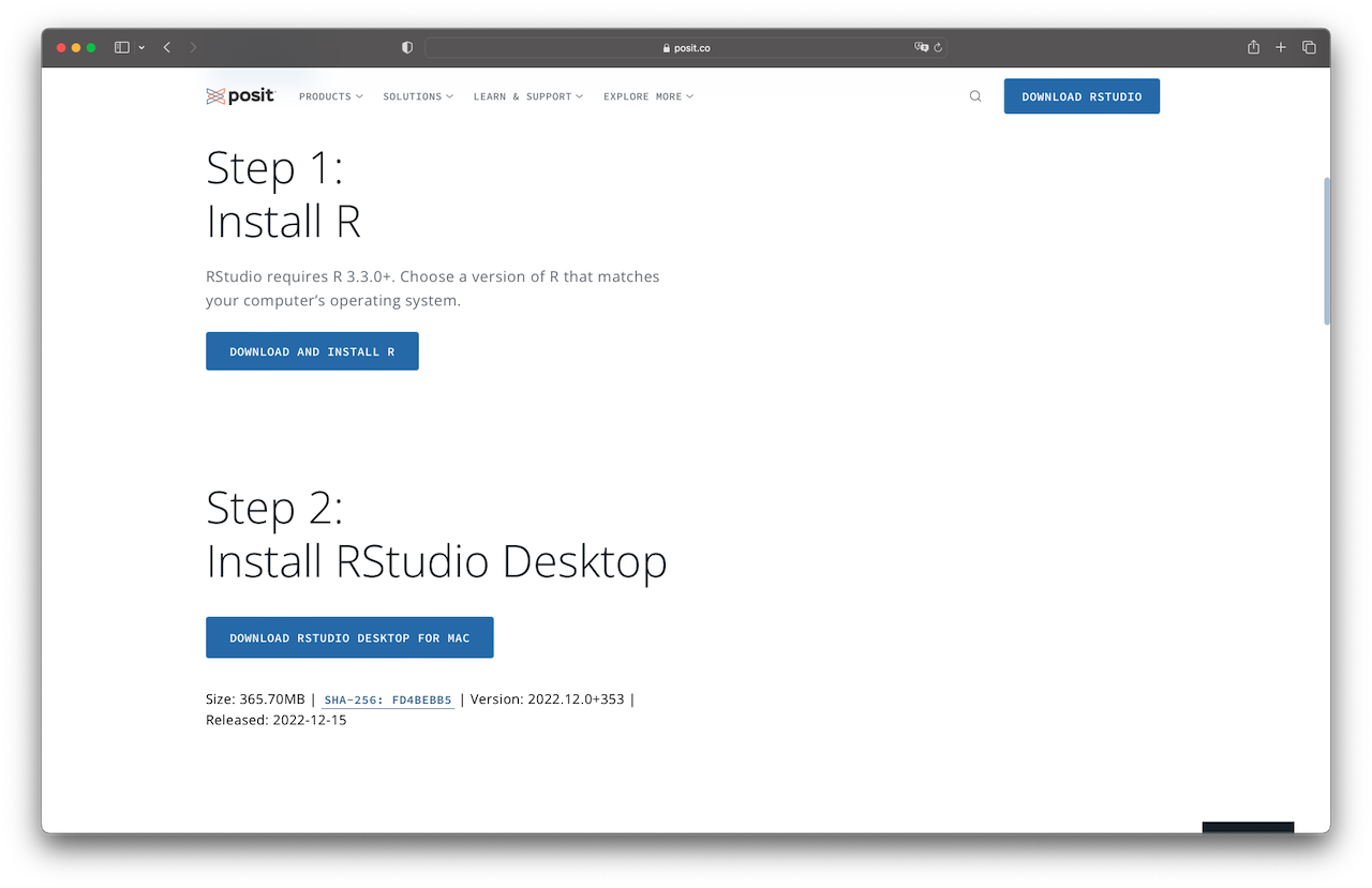 Download Rstudio.